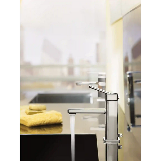 90 Degree One-Handle Low Arc Bathroom Faucet