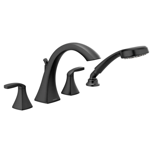 Voss Two-Handle High Arc Roman Tub Faucet Includes Hand Shower
