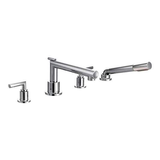Arris Two-Handle Diverter Roman Tub Faucet Including Handheld Shower