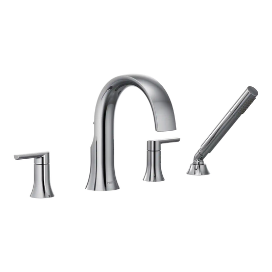 Doux Two-Handle Non-Diverter Roman Tub Faucet