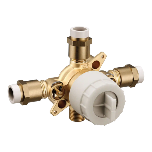 M-Core 4 Port 1/2" CPVC with CC/IPS Tub Outlet Connection Includes Stops