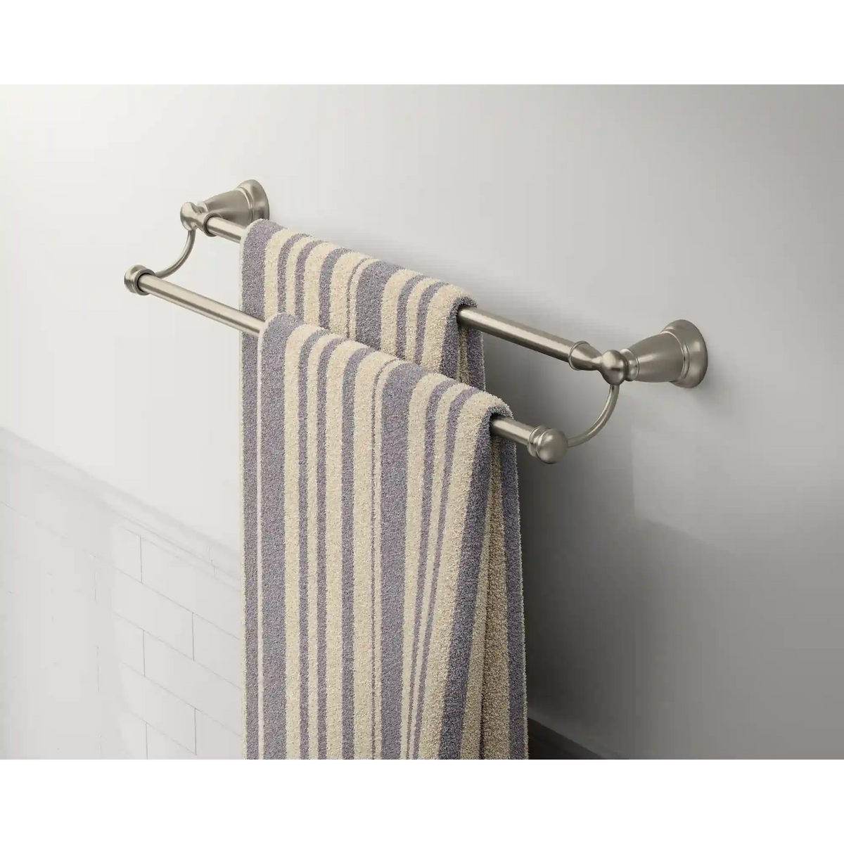 Banbury Chrome 24" Double Towel Bar
