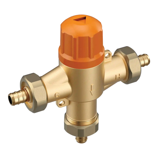 Commercial Parts and Accessories 1/2" Crimp Ring Pex Connection Includes Thermostatic