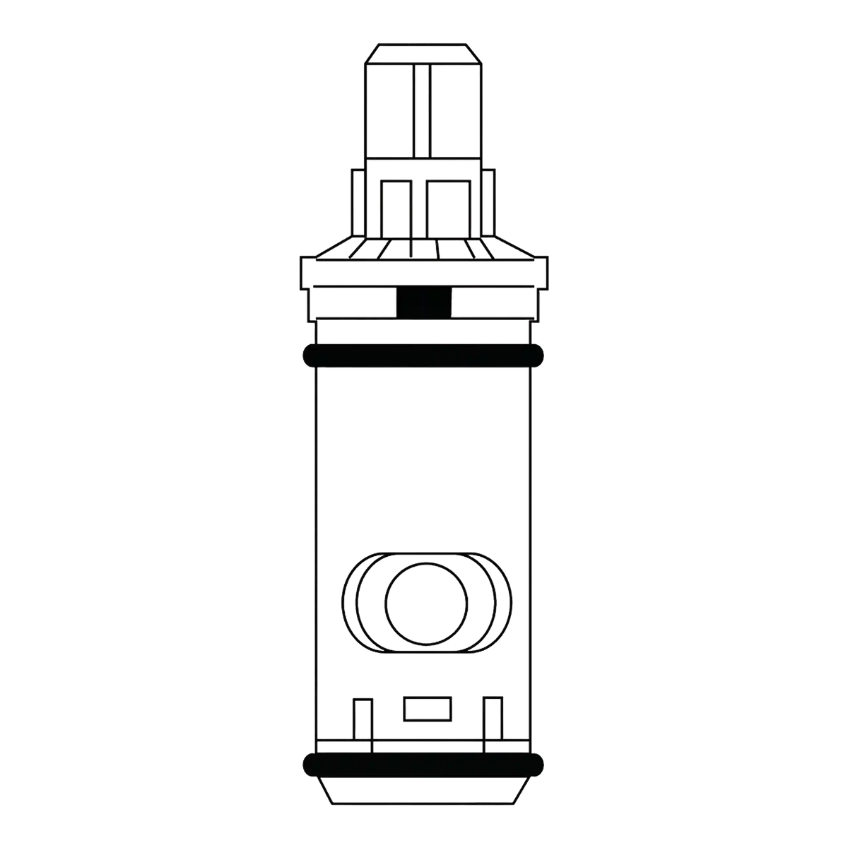 Moen 1248 Two-Handle Replacement Cartridge for High Flow Roman Tubs (Hot Or Cold and for 4999 Valve)