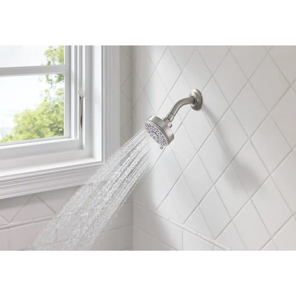 Ignite Five-Function 3-3/4" Diameter Spray Head Wallmount