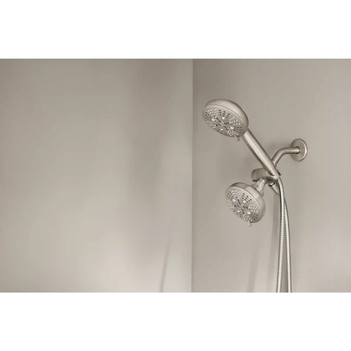 Hydro Energetix Eight-Function 4.75" Diameter Spray Head Standard with Handshower