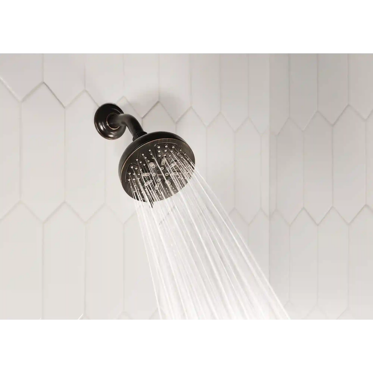 Hydro Energetix Eight-Function 5" Diameter Spray Head Standard
