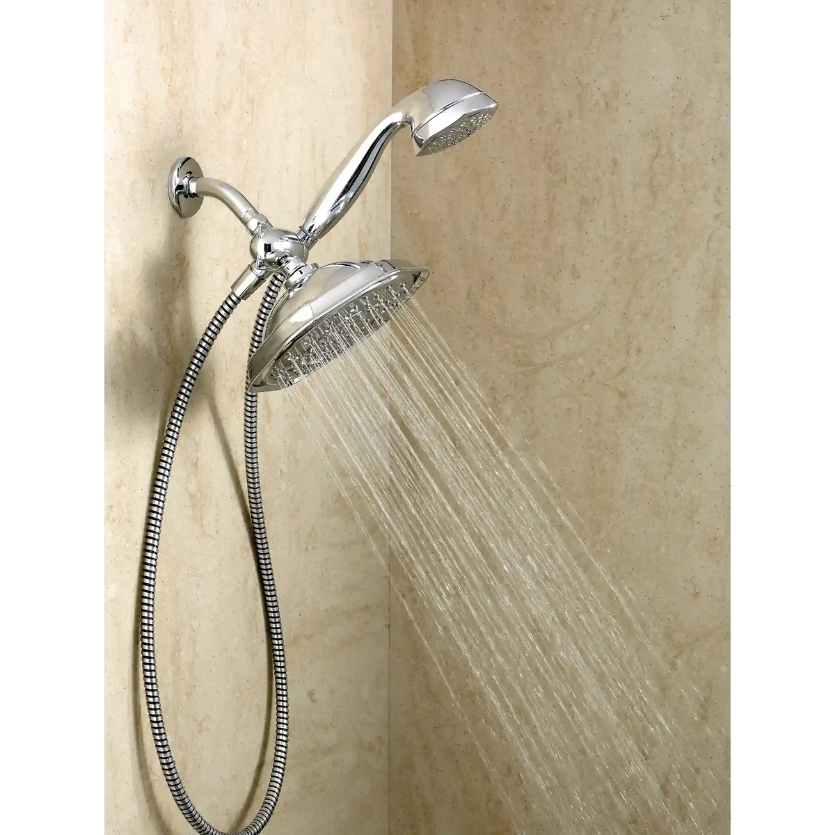 Refresh Seven-Function 9" Diameter Standard Spray Head with Handheld Shower