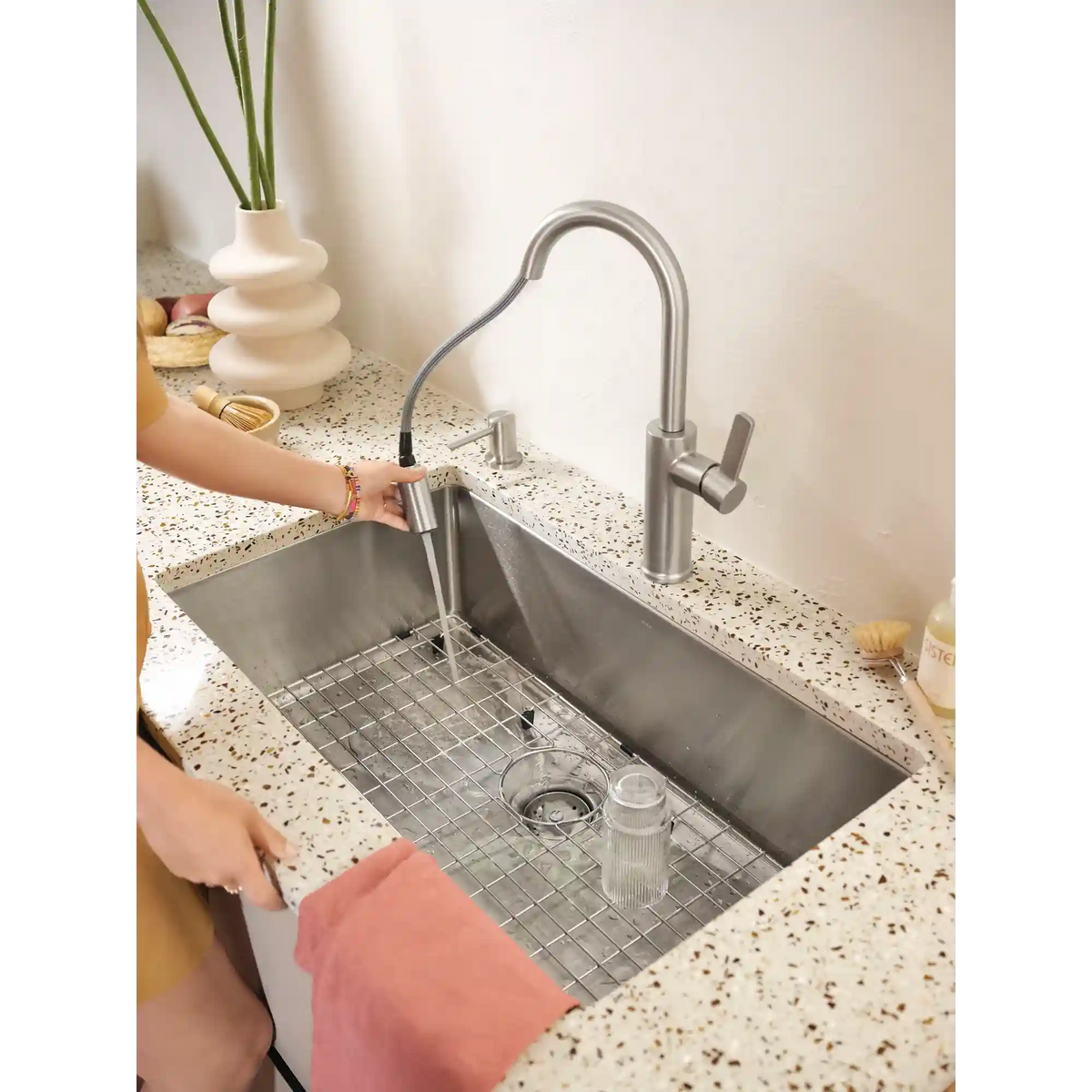 Islet 33"x22" Steel 18 Gauge Single Bowl Dual Mount Sink