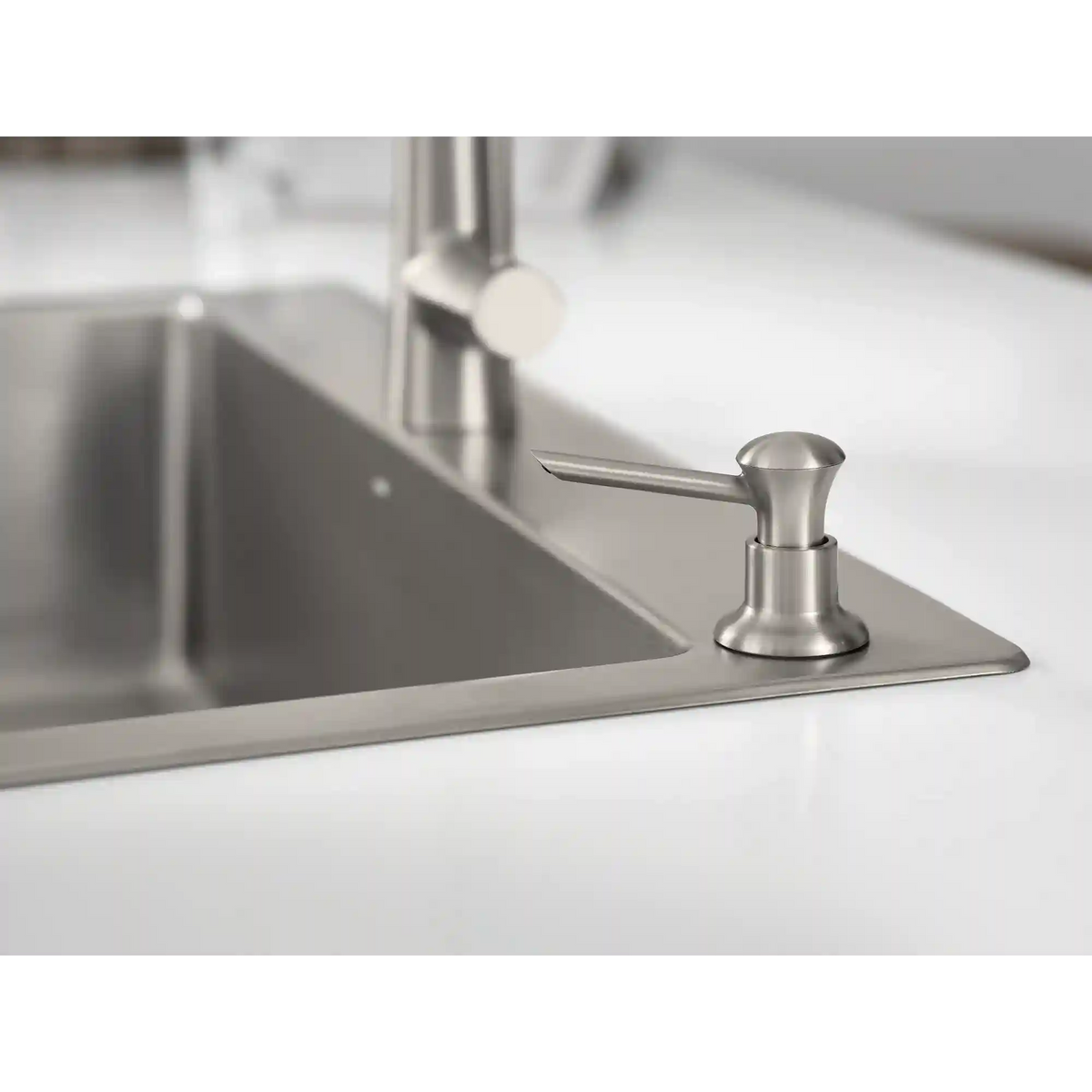 33" X 22" Stainless Steel 18 Gauge Single Bowl Dualmount Sink and Faucet Combination