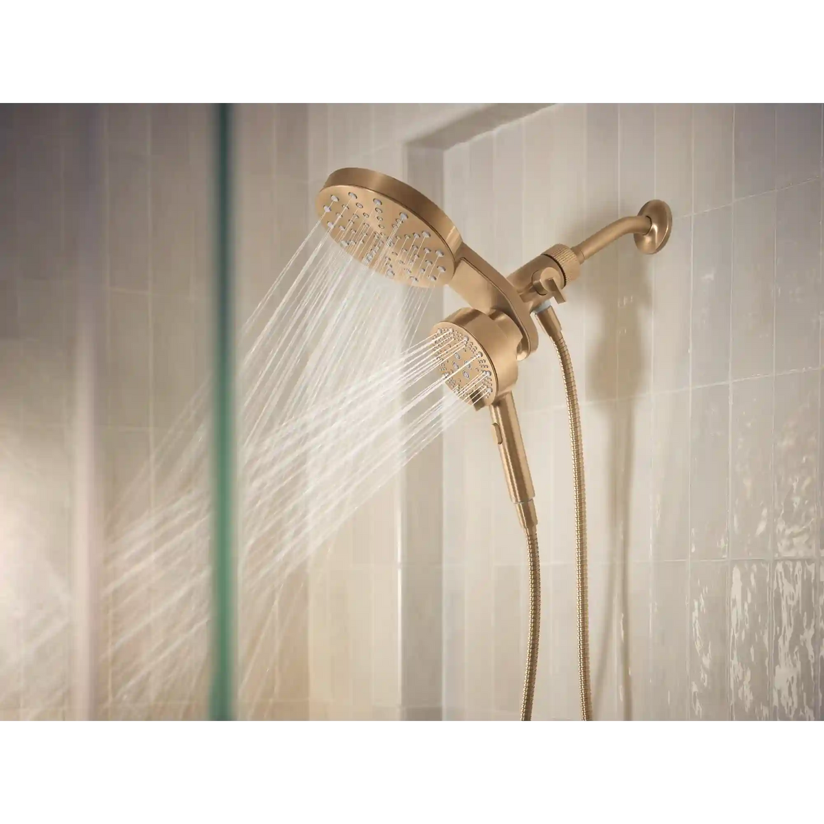 Magnetix Six-Function 6.7" Diameter Spray Head Standard with Handshower