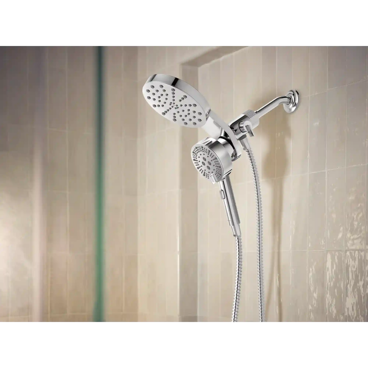 Magnetix Six-Function 6.7" Diameter Spray Head Standard with Handshower
