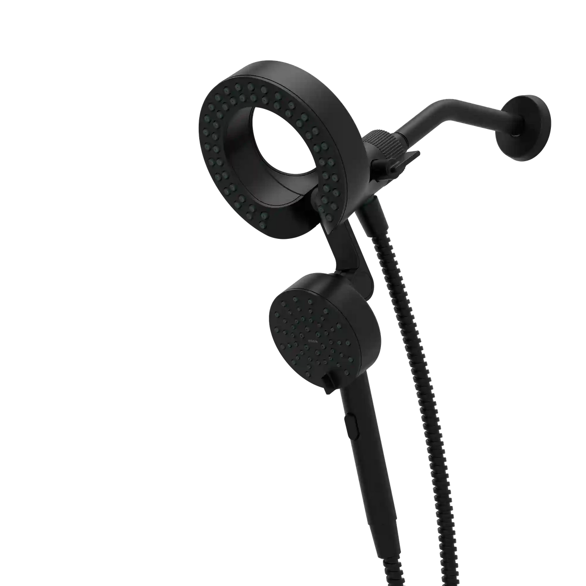 Magnetix Six-Function 6-1/2" Diameter Spray Head Standard with Handshower