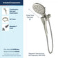 Verso Round Eight-Function 7" Diameter Spray Head with Handshower