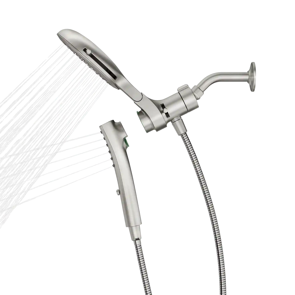 Verso 7" Round Dual Head Combination Shower with Infiniti Dial In