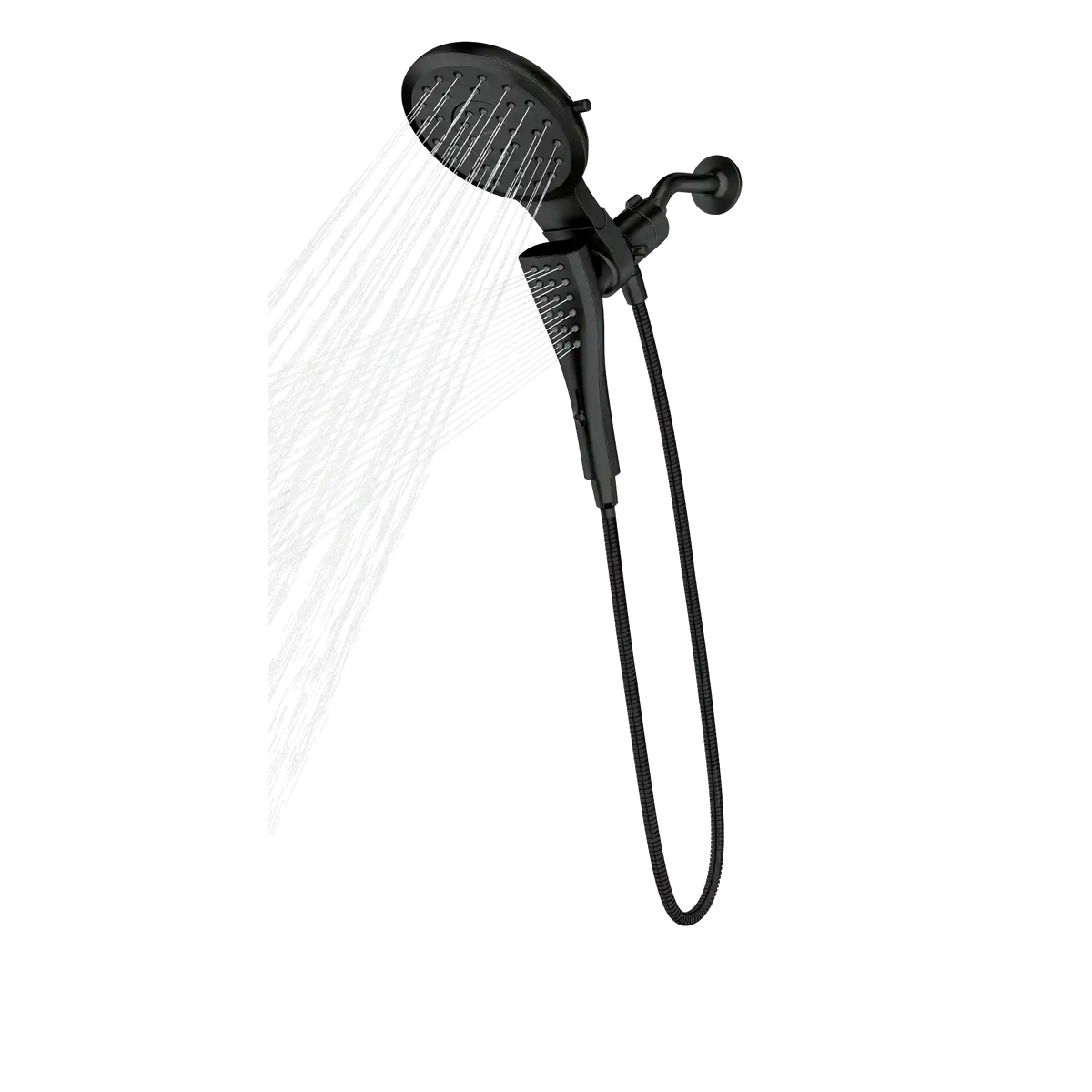 Verso Round Eight-Function 7" Diameter Spray Head with Handshower