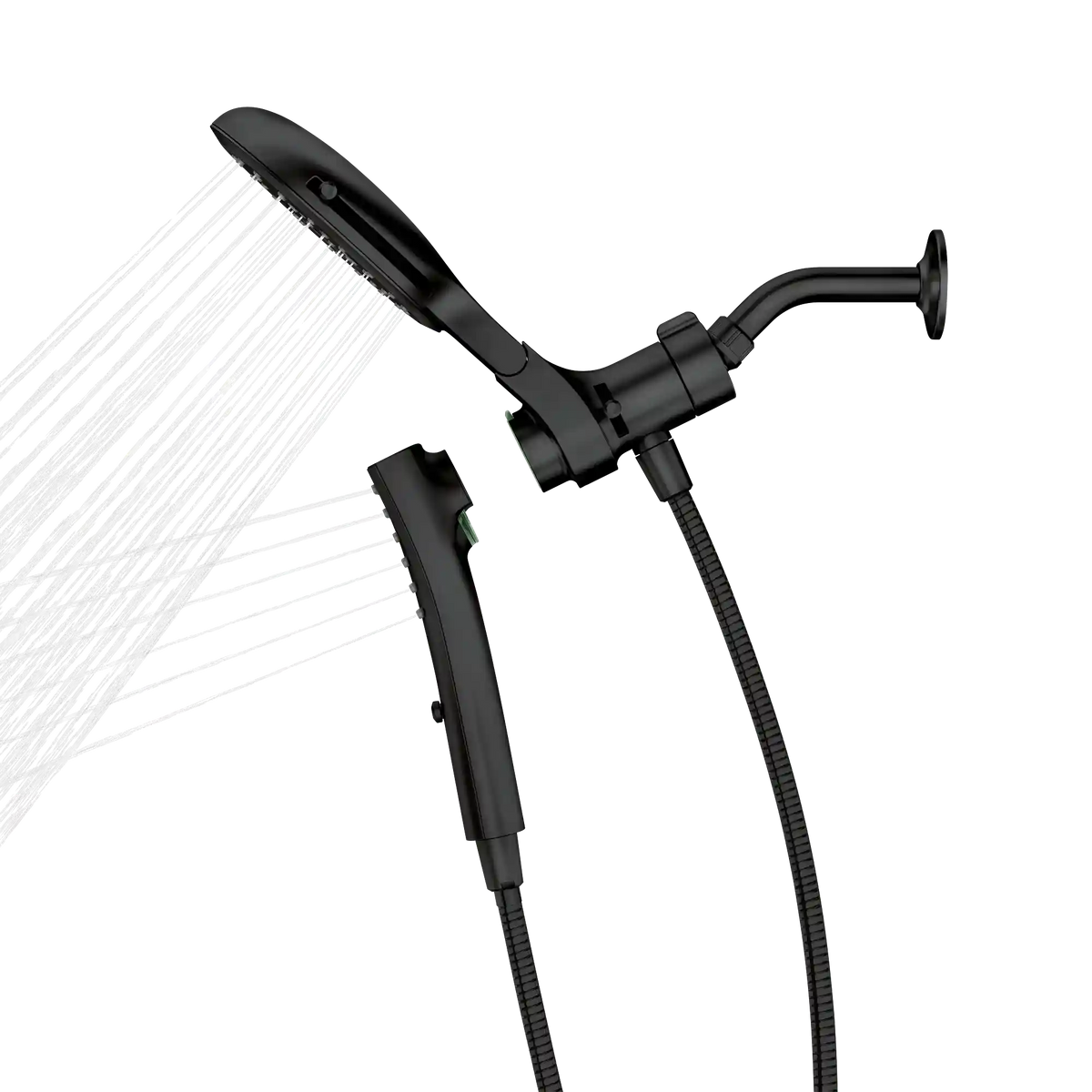 Verso Round Eight-Function Eco-Performance 7" Diameter Spray Head with Handshower