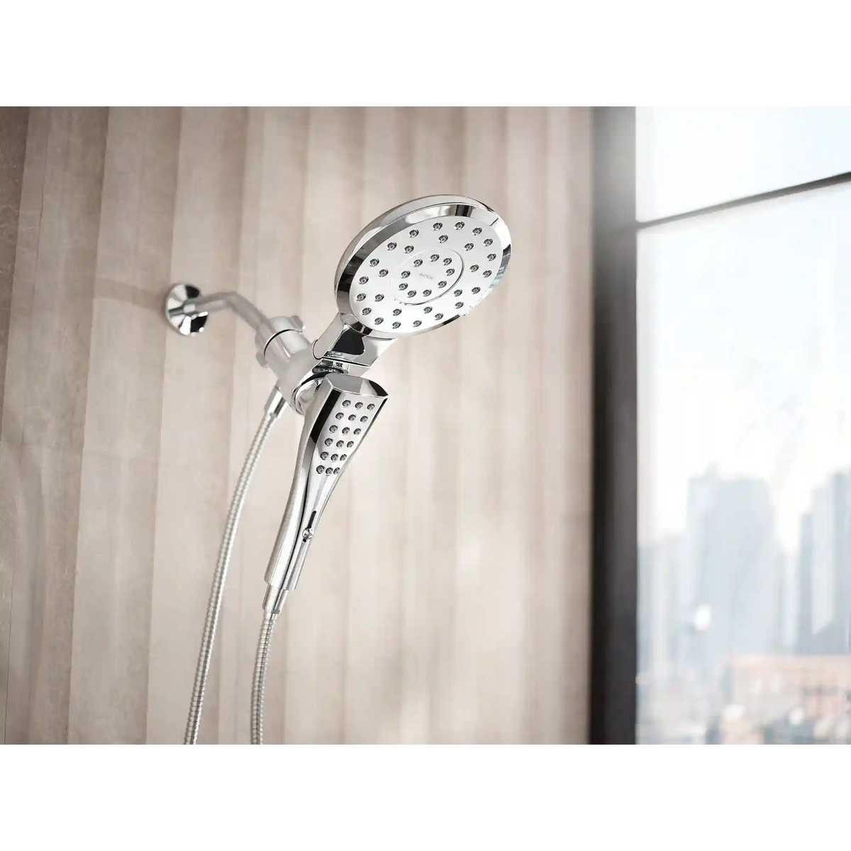 Verso 7" Round Dual Head Combination Shower with Infiniti Dial In