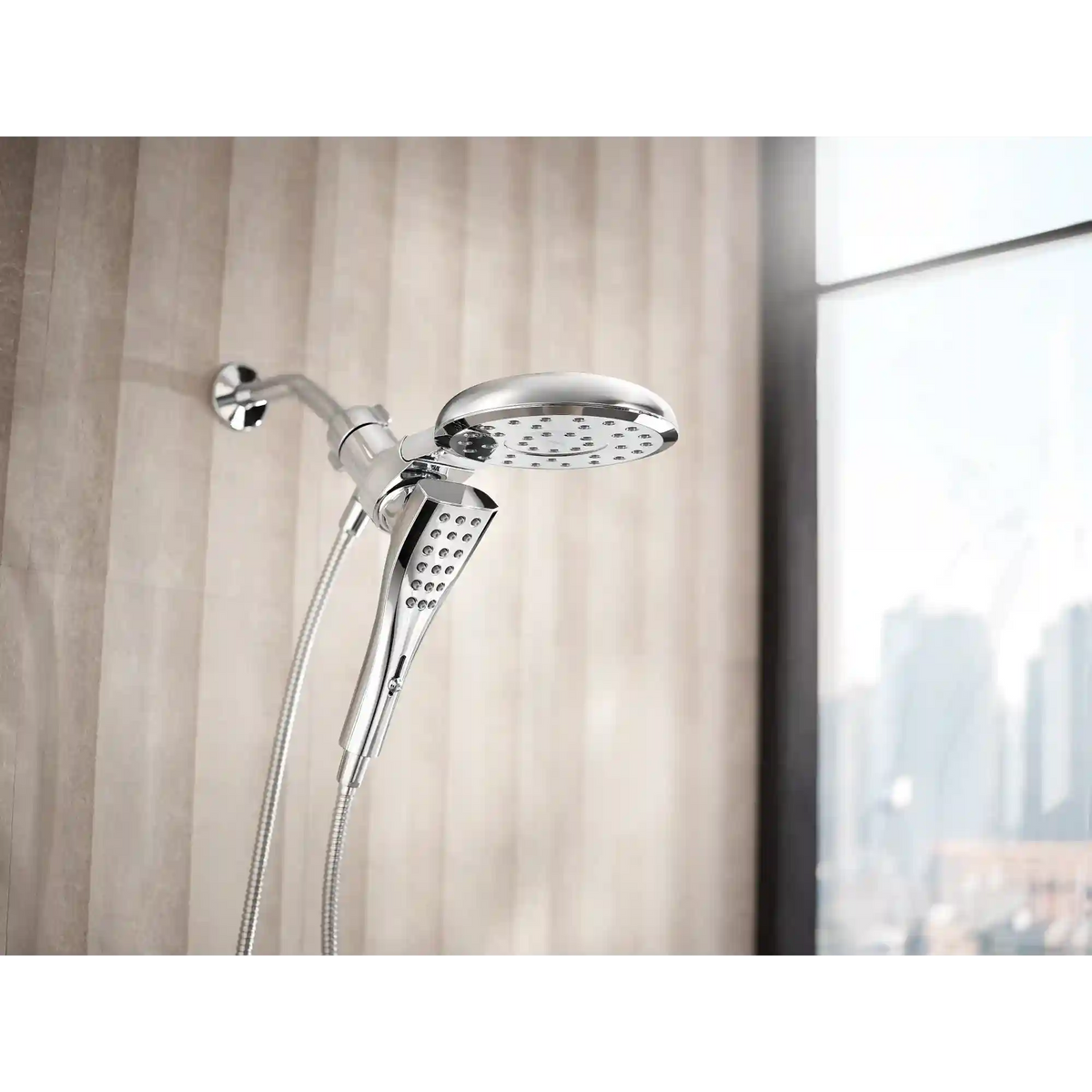 Verso 7" Round Dual Head Combination Shower with Infiniti Dial In