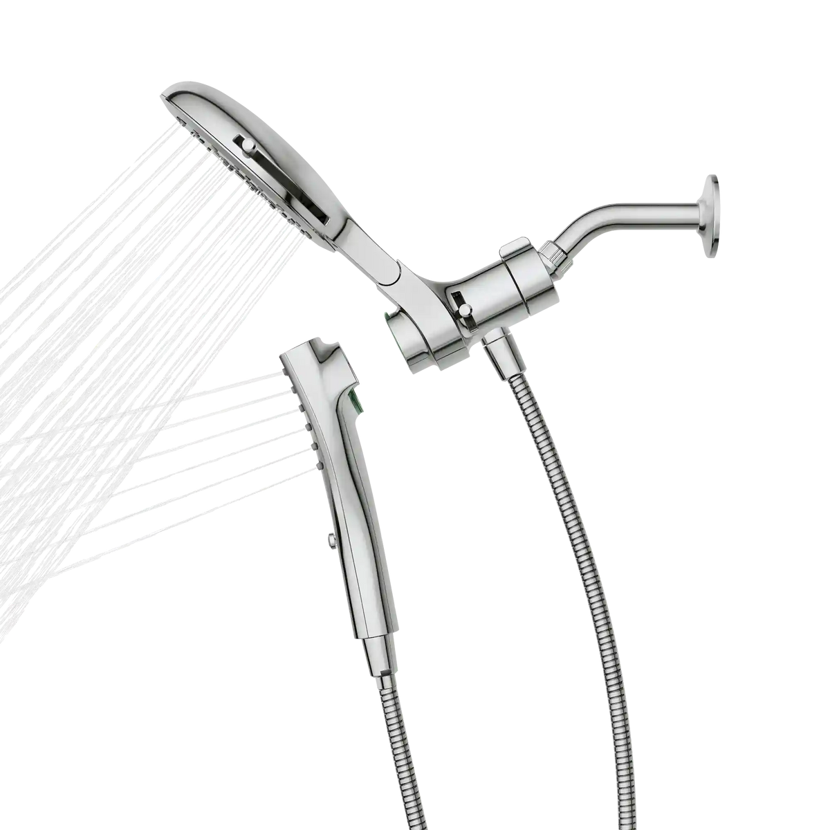 Verso 7" Round Dual Head Combination Shower with Infiniti Dial In