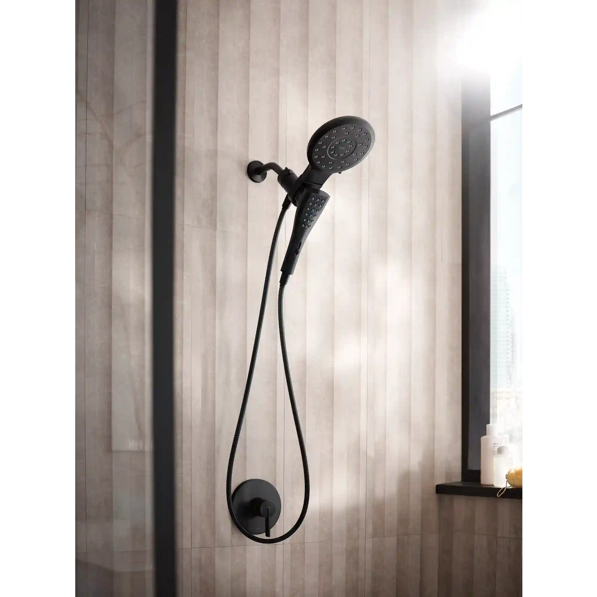Verso 7" Round Dual Head Combination Shower with Infiniti Dial In