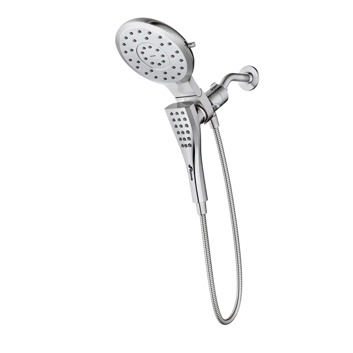 Verso Round Eight-Function 7" Diameter Spray Head with Handshower