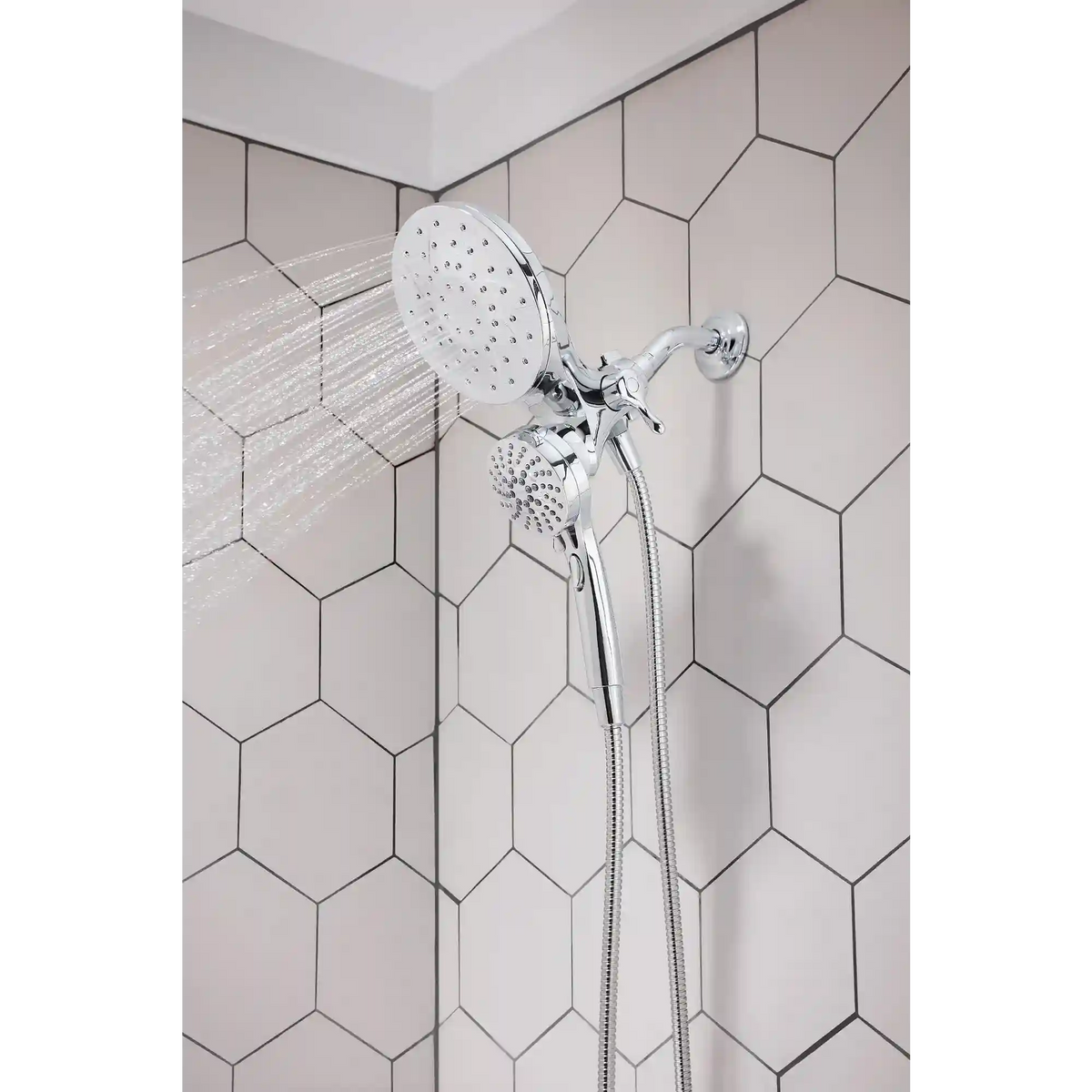 Engage Magnetix Chrome Six-Function Handshower and Rainshower Combo