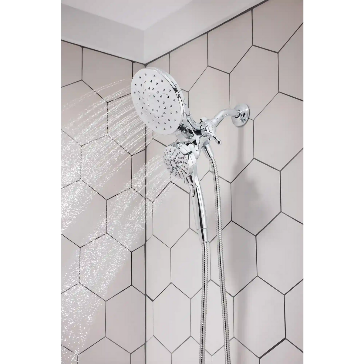 Engage Magnetix Chrome Six-Function Handshower and Rainshower Combo