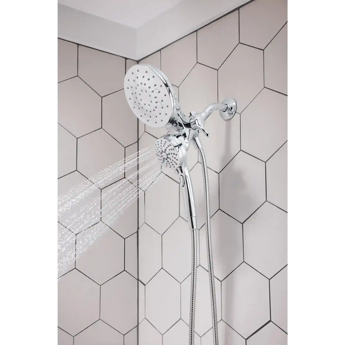 Engage Magnetix Chrome Six-Function Handshower and Rainshower Combo