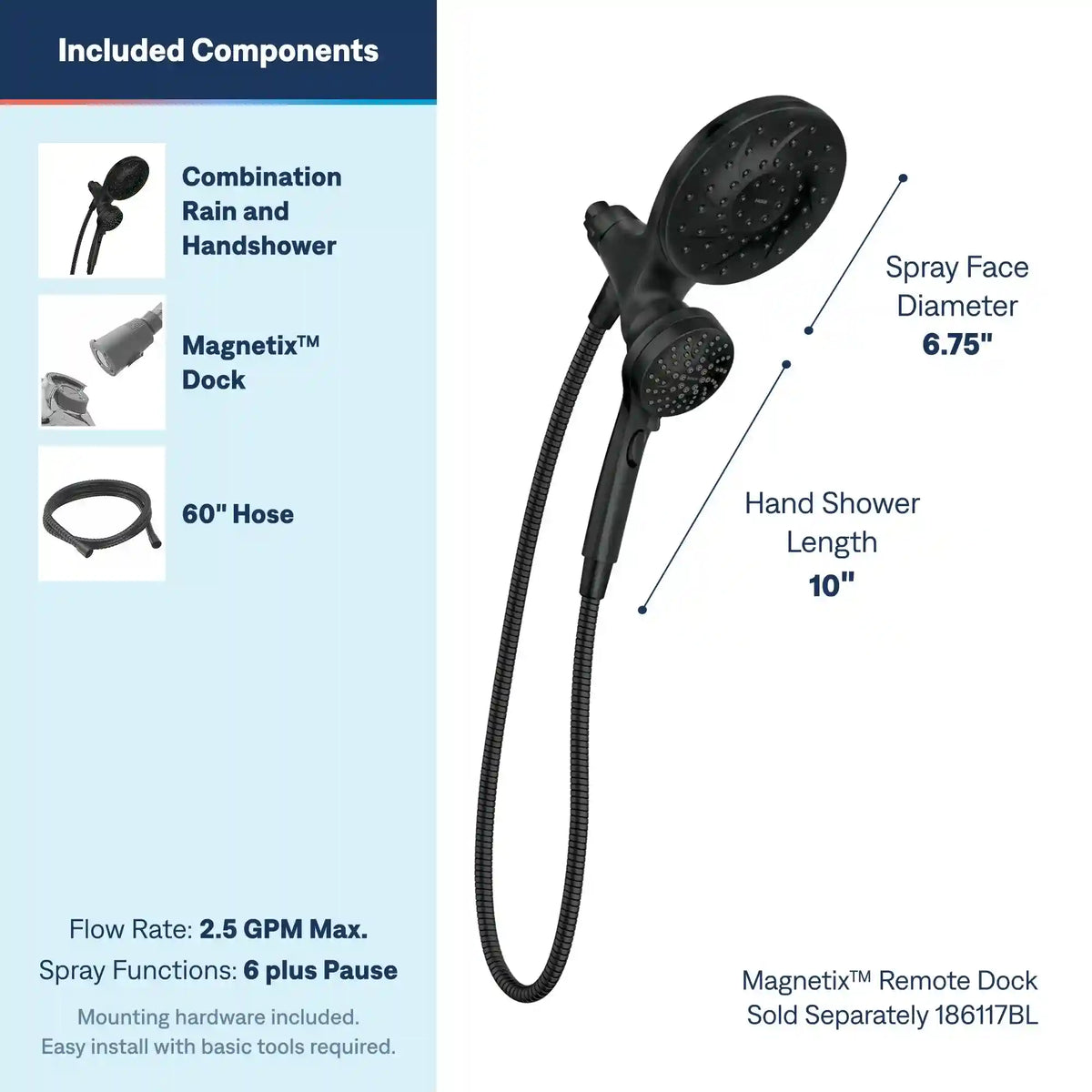 Engage Six-Function Standard with Handheld Shower