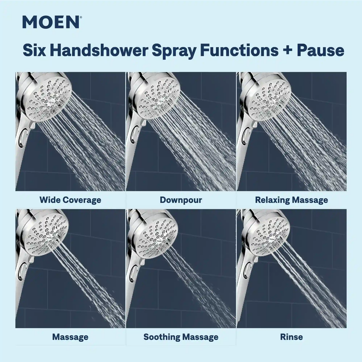 Engage Six-Function Standard with Handheld Shower