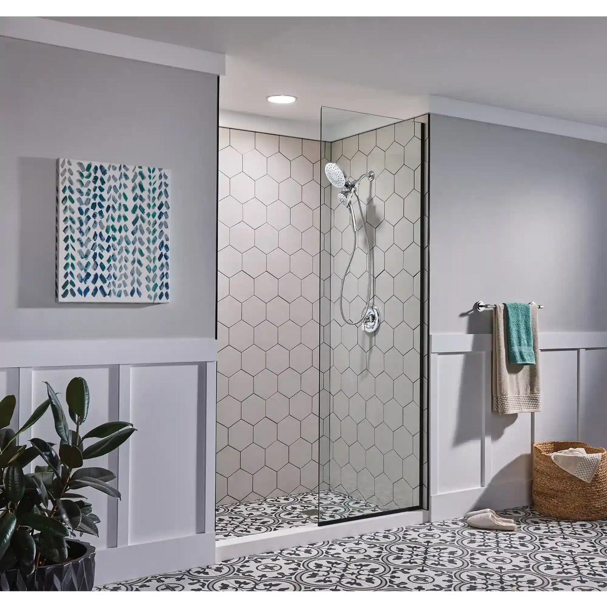 Engage Magnetix Chrome Six-Function Handshower and Rainshower Combo