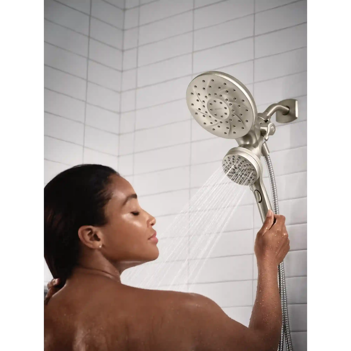 Engage Magnetix Chrome Six-Function Handshower and Rainshower Combo
