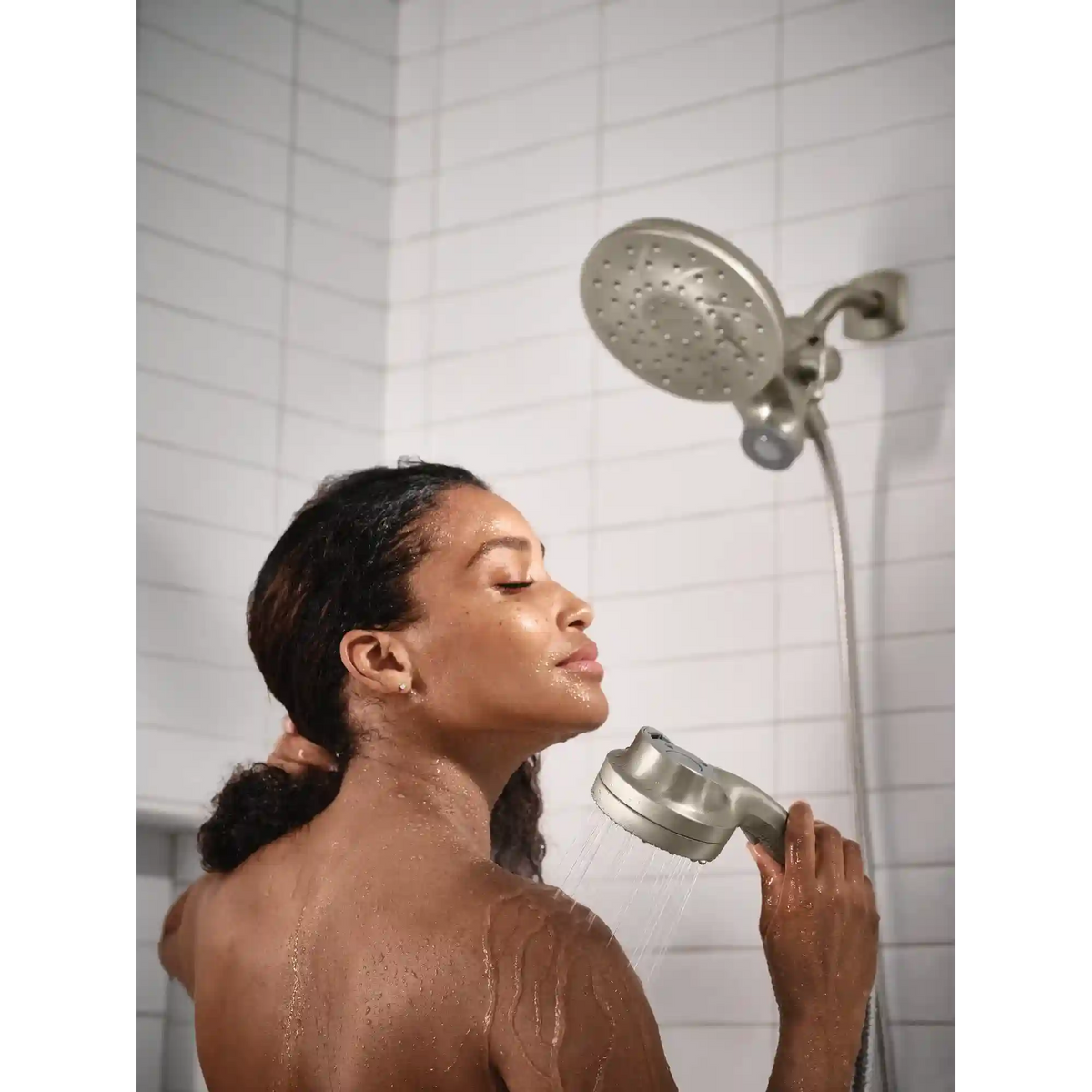 Engage Magnetix Chrome Six-Function Handshower and Rainshower Combo