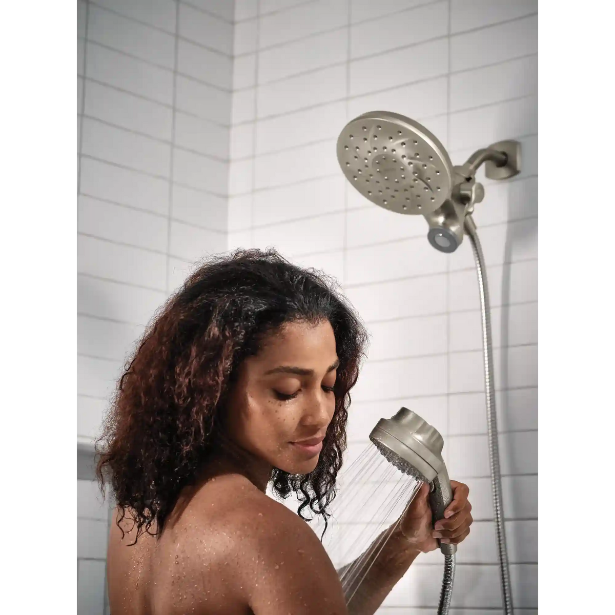 Engage Magnetix Chrome Six-Function Handshower and Rainshower Combo