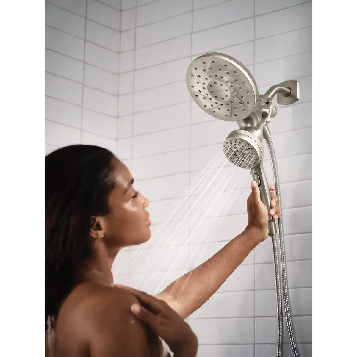Engage Magnetix Chrome Six-Function Handshower and Rainshower Combo