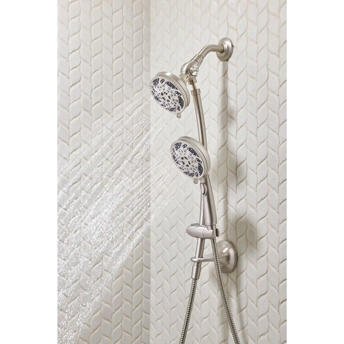 Renewal Five-Function 4 1/2" Diameter Standard Spray Head with Handheld Shower