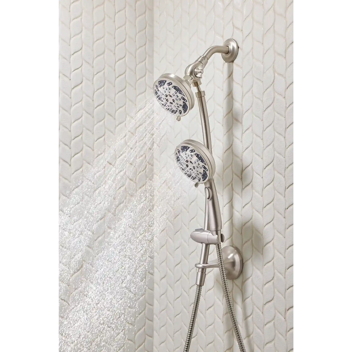 Renewal Five-Function 4 1/2" Diameter Standard Spray Head with Handheld Shower