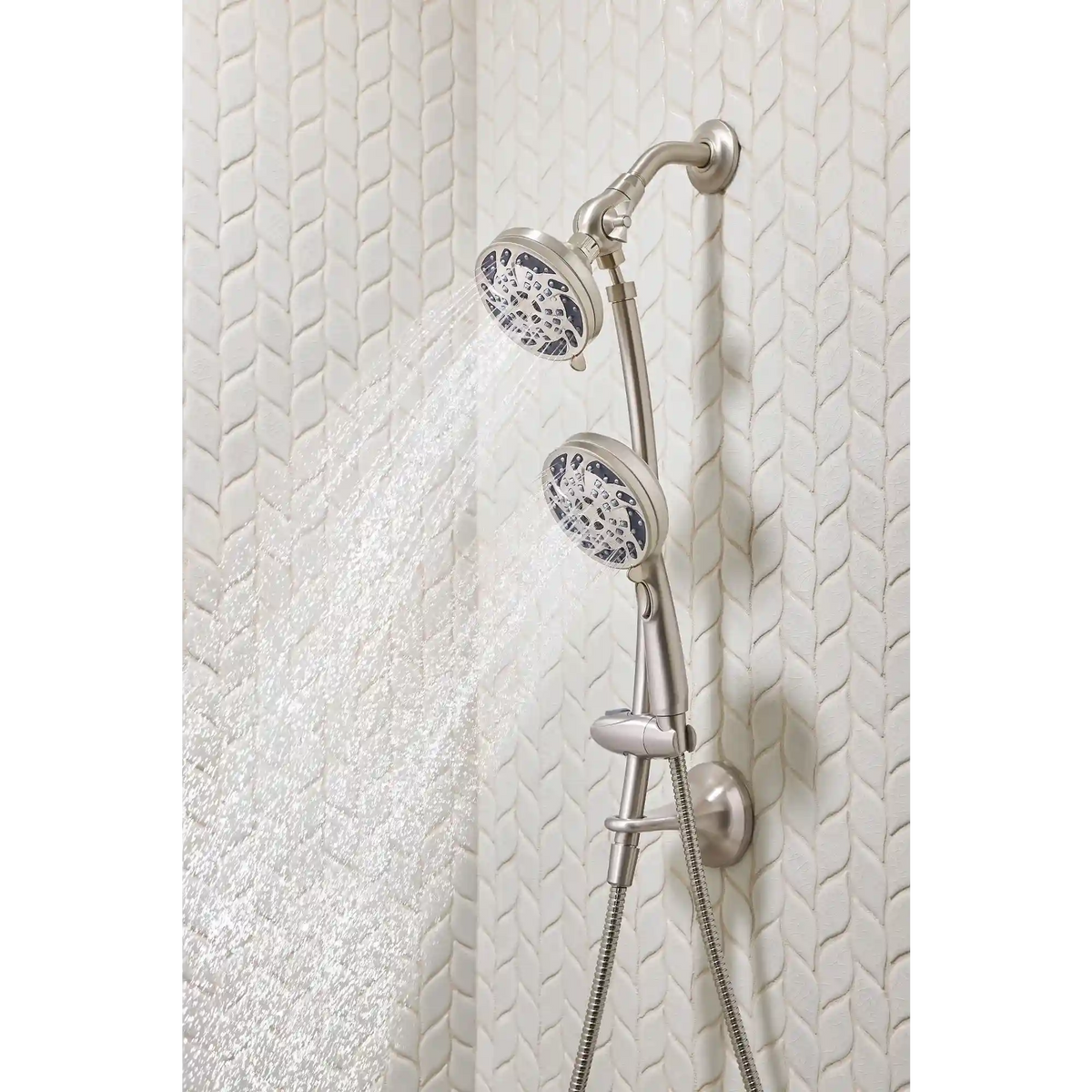 Renewal Five-Function 4 1/2" Diameter Standard Spray Head with Handheld Shower