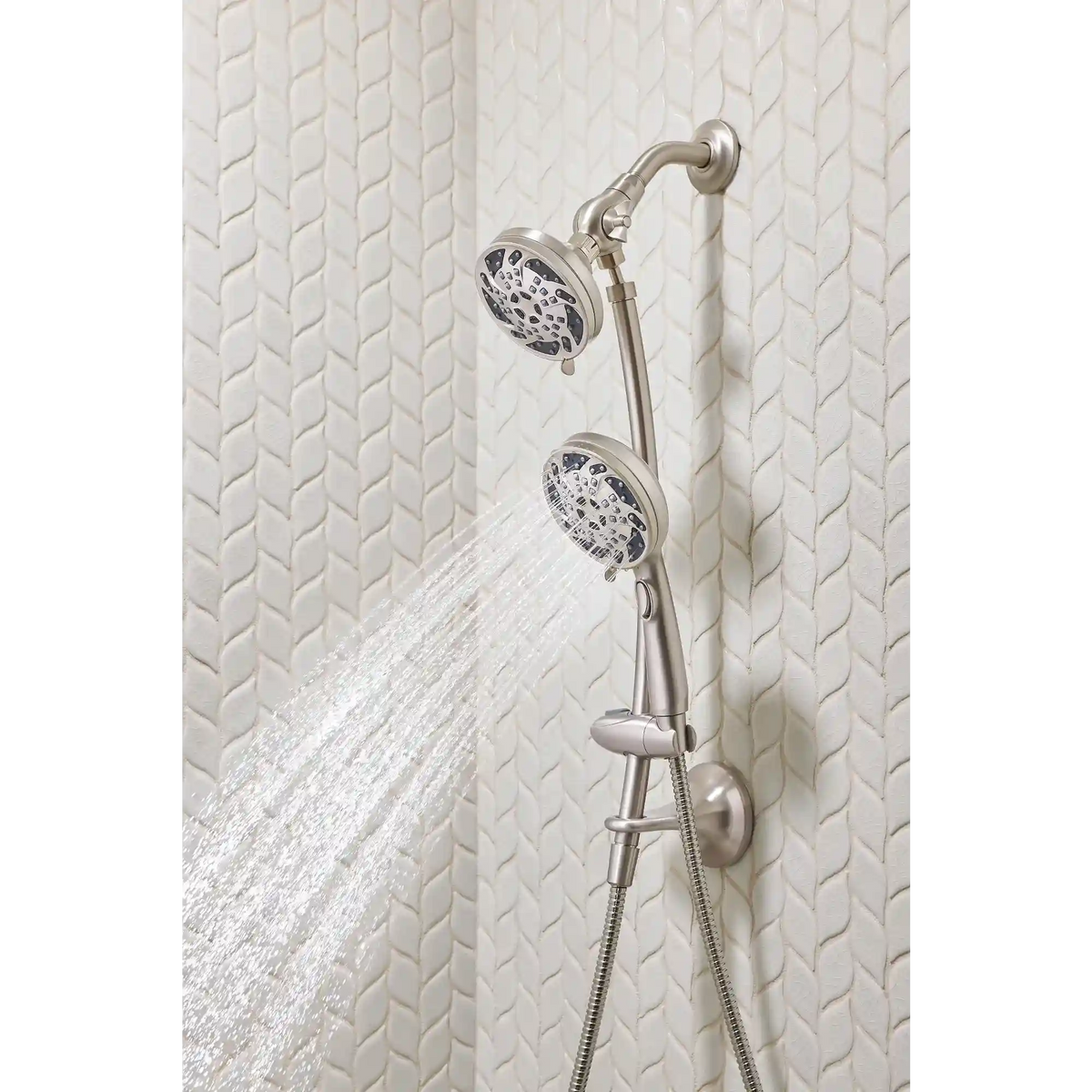 Renewal Five-Function 4 1/2" Diameter Standard Spray Head with Handheld Shower