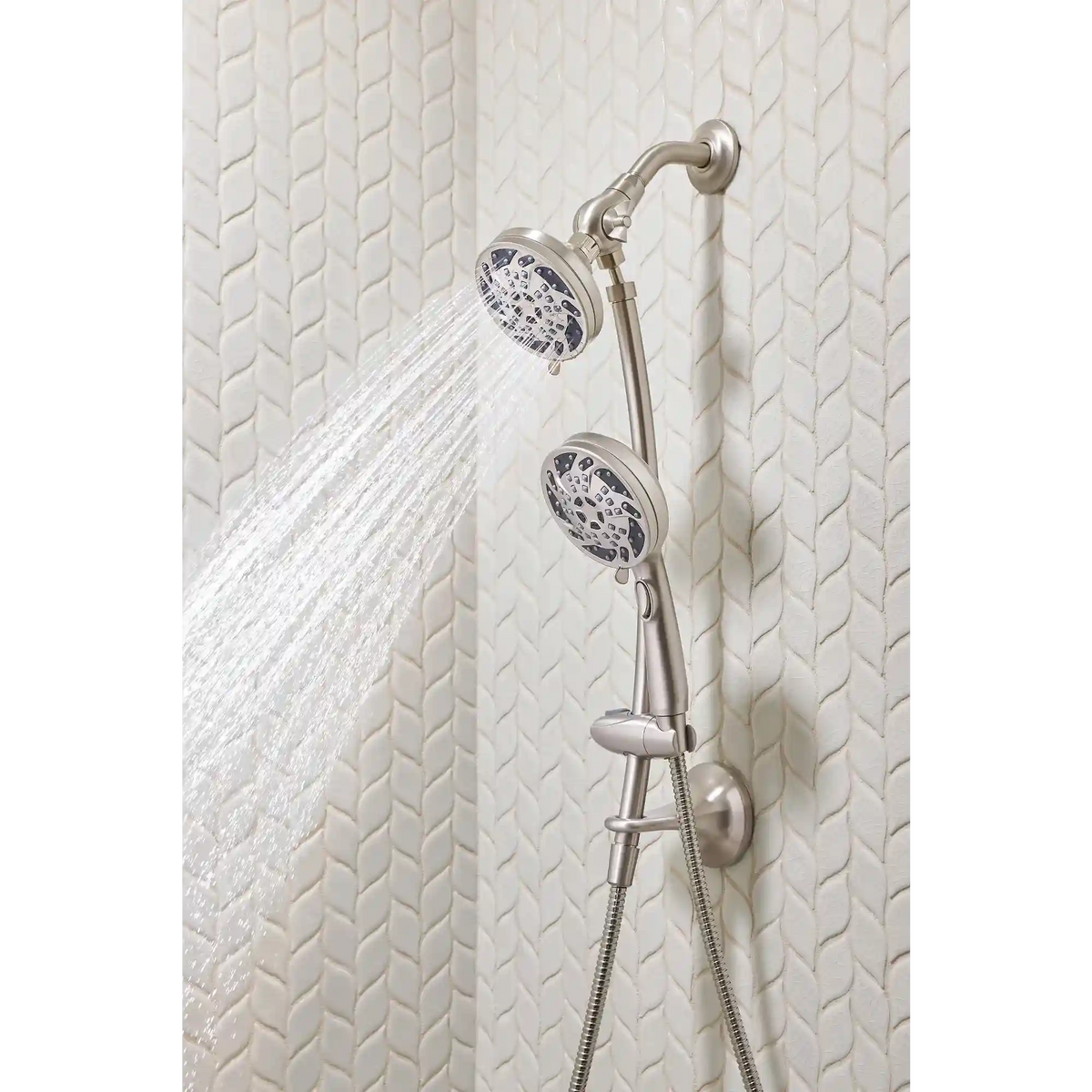 Renewal Five-Function 4 1/2" Diameter Standard Spray Head with Handheld Shower