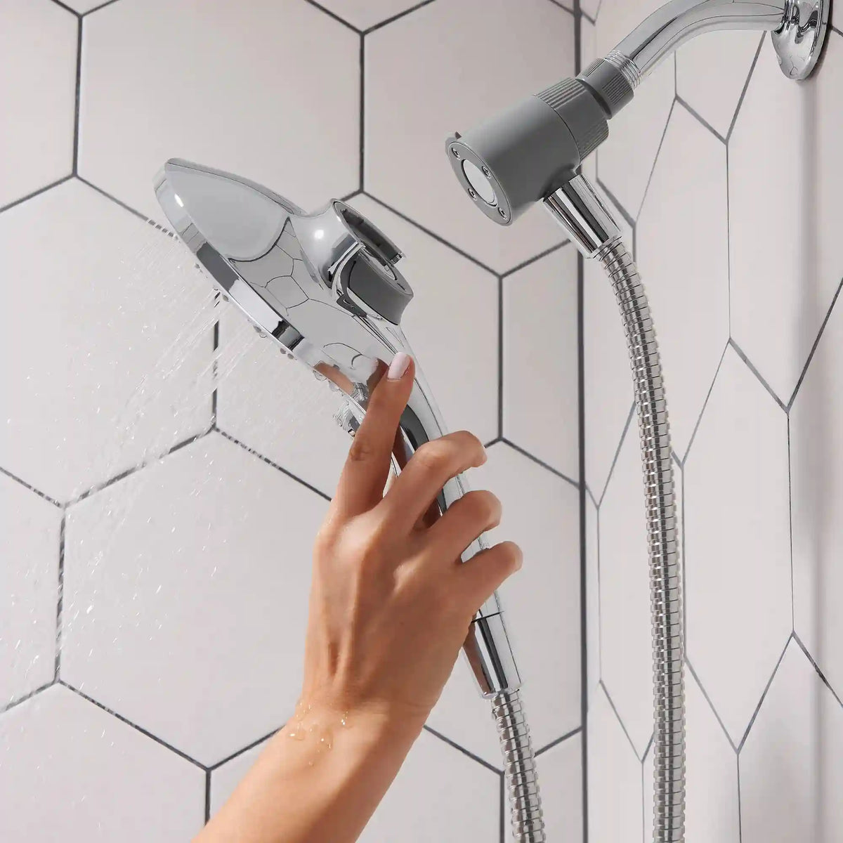 Engage Six-Function 5 1/2" Diameter Eco-Performance Spray Head Handheld Shower