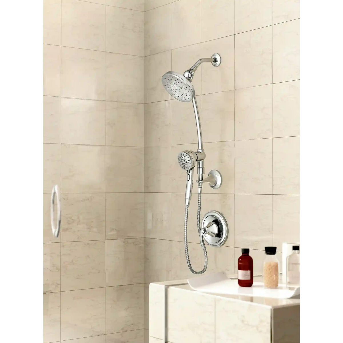 Engage Six-Function 6-1/2" Diameter Spray Head Standard with Handshower