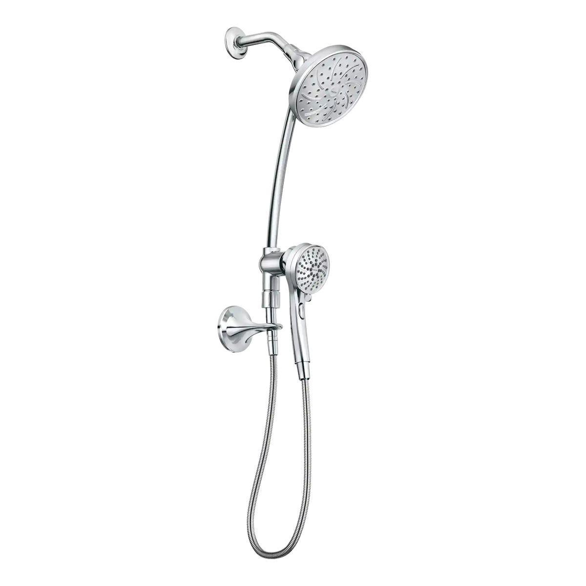Attract Six-Function 3.75" Diameter Spray Head Standard with Handshower