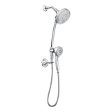 Attract Six-Function 3.75" Diameter Spray Head Standard with Handshower