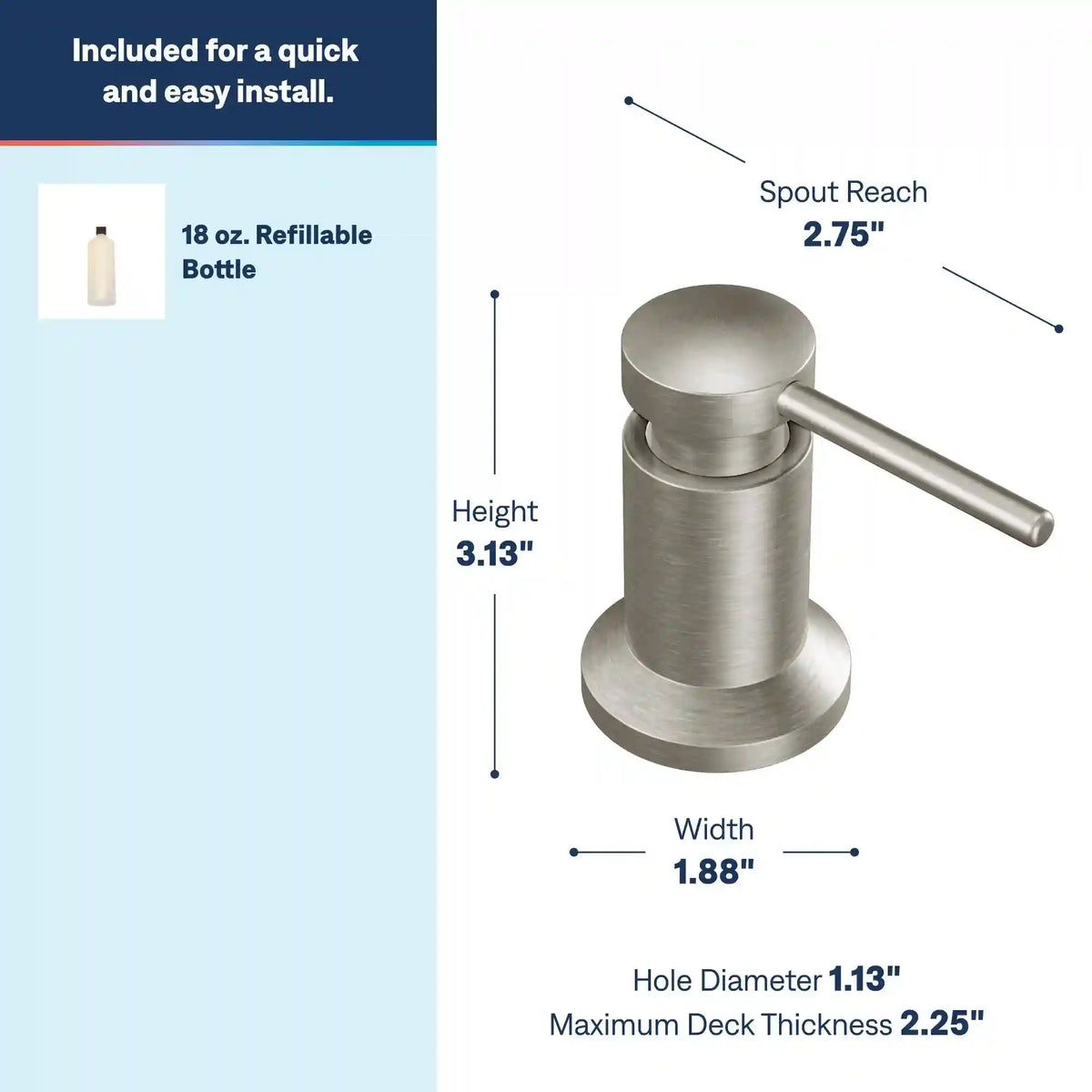 Moen Soap Dispenser Soap/Lotion Dispensers