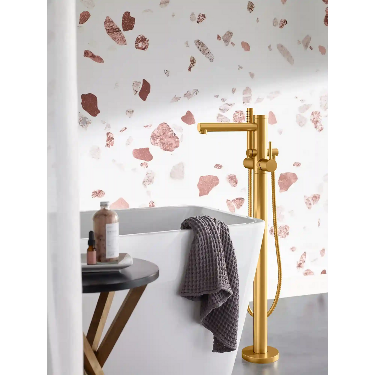 Align One-Handle Tub Filler Includes Hand Shower