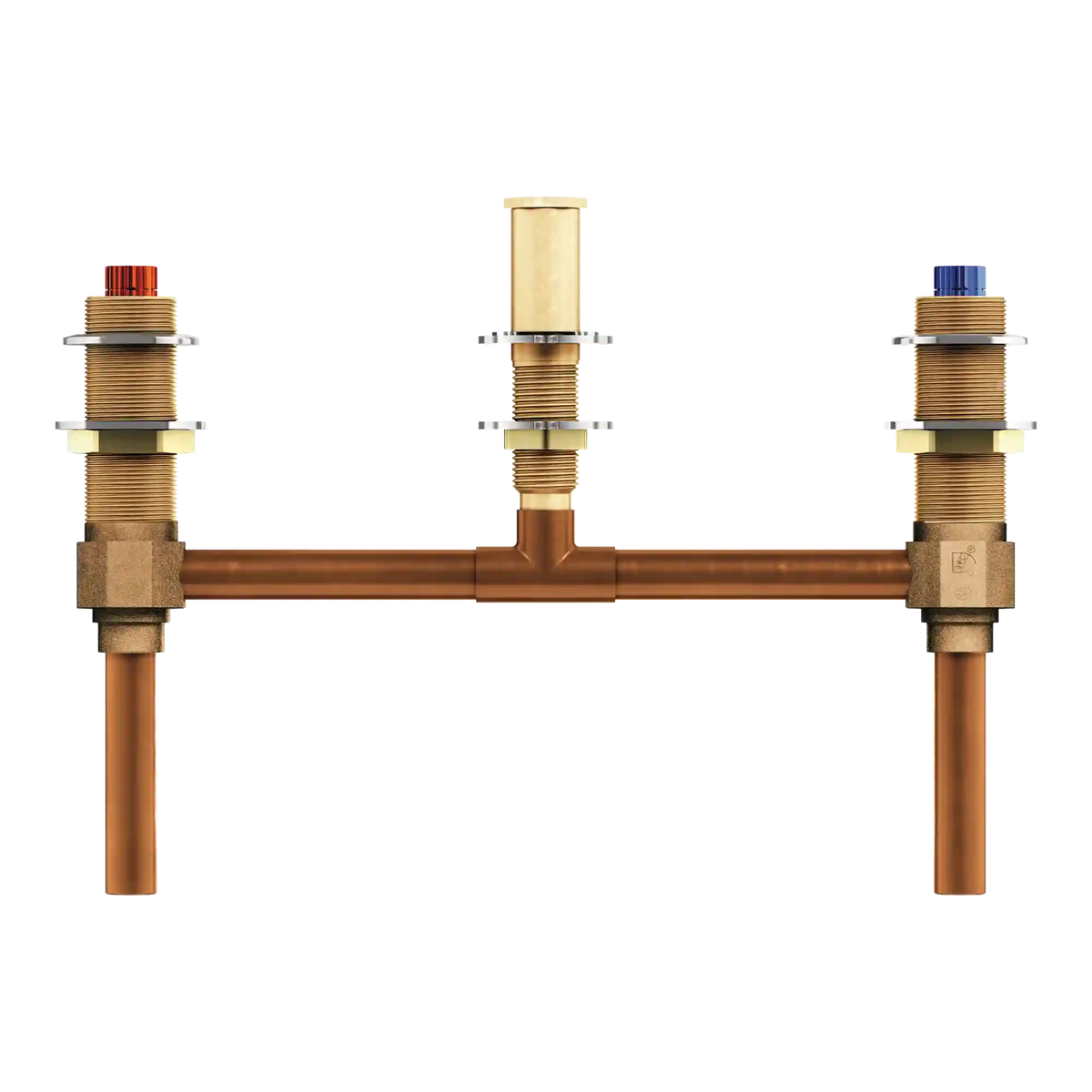 M-Pact Two Handle Roman Tub Valve 10" Center 1/2" CC Connection