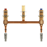 M-Pact Two Handle Roman Tub Valve 10" Centers 1/2" Pex with 1/2" Cold Expansion Pex Adapters