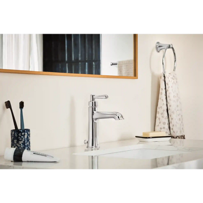 Ember Chrome one-handle low arc bathroom faucet